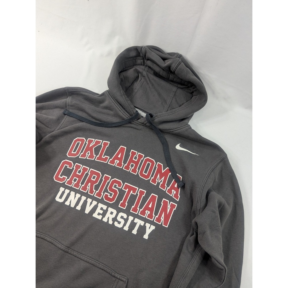 Nike‎ Oklahoma Christian University Pullover Hoodie Gray Men's Medium NCAA